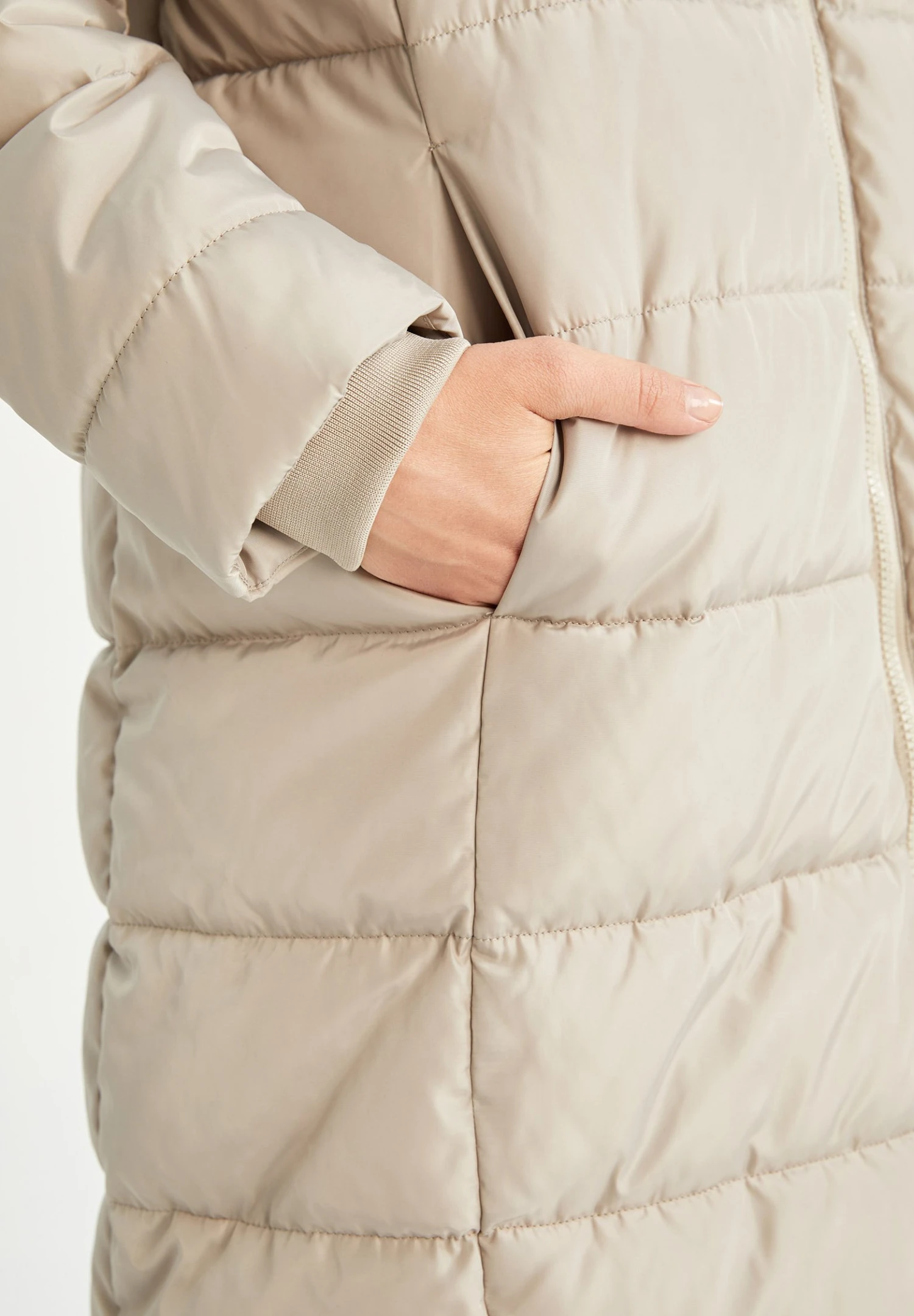 DeFacto Regular Fit - Winterjas - Ecru 6 DeFacto Regular Fit - Winterjas - Ecru - Afbeelding 4