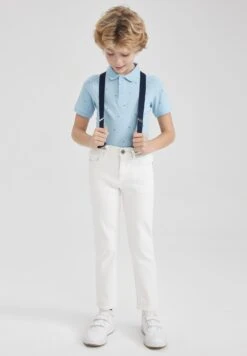 DeFacto Slim Fit - Slim Fit Jeans - White