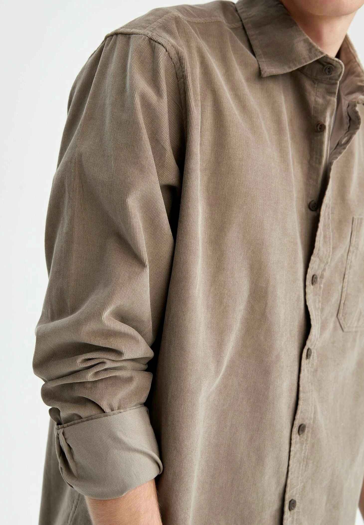 DeFacto Regular Fit- Lichte Jas - Khaki 6 DeFacto Regular Fit- Lichte Jas - Khaki - Afbeelding 4