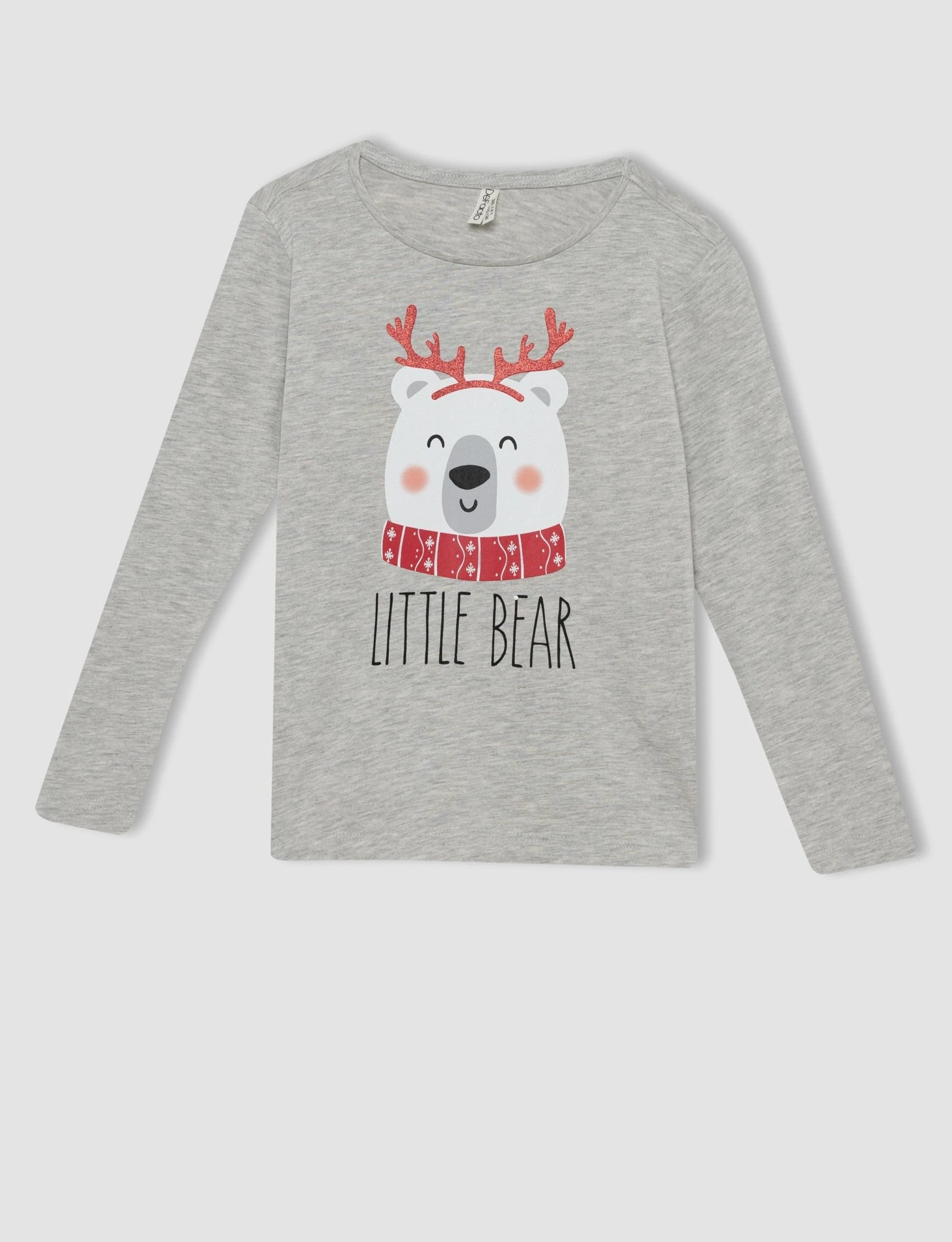 DeFacto Regular Fit - Pyjama - Grey 4 DeFacto Regular Fit - Pyjama - Grey - Afbeelding 2