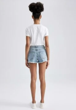 DeFacto Hot - Jeansshort - Blue -DeFacto b4989babd84c45bebde19e0b97a1bd19
