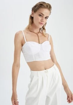 DeFacto Fitted- Top - White