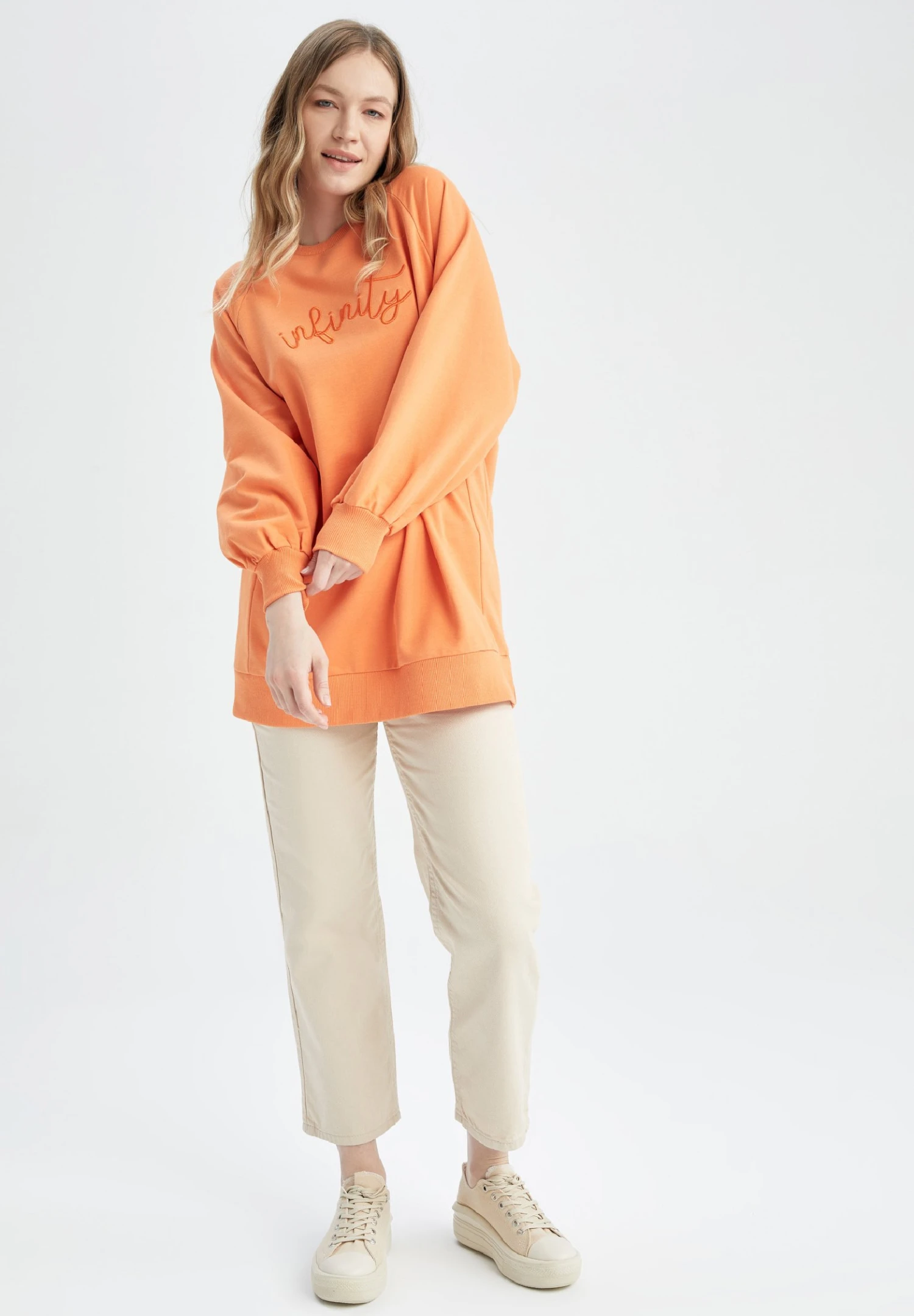 DeFacto Straight Leg Jeans - Beige 4 DeFacto Straight Leg Jeans - Beige - Afbeelding 2