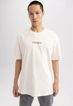 DeFacto T-Shirt Print - Beige 9 DeFacto T-Shirt Print - Beige -DeFacto b670d30501db40bd8c6e33ffd1910934