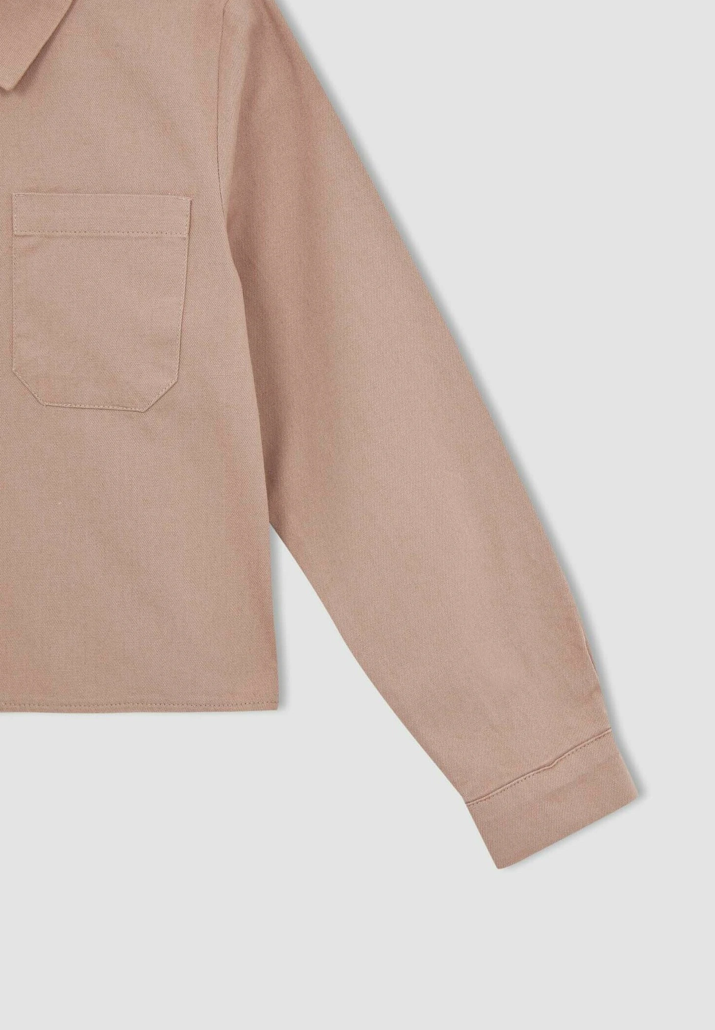 DeFacto Cropped Fit- Overhemdblouse - Bordeaux 4 DeFacto Cropped Fit- Overhemdblouse - Bordeaux - Afbeelding 2