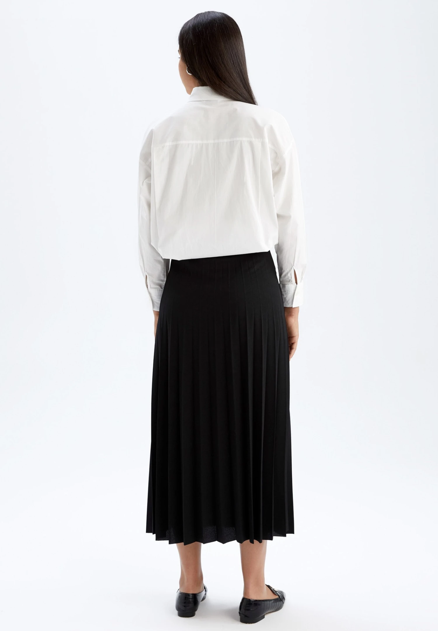 DeFacto Regular Fit - A-Lijn Rok - Black 5 DeFacto Regular Fit - A-Lijn Rok - Black - Afbeelding 3