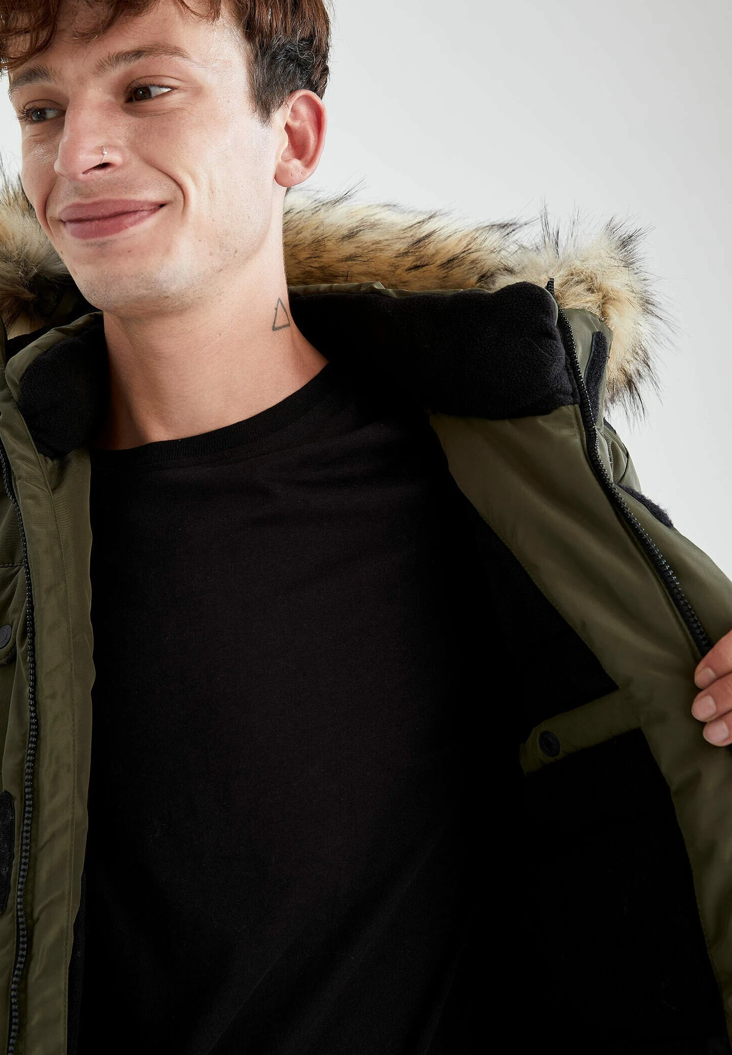 DeFacto Slim Fit - Winterjas - Green 8 DeFacto Slim Fit - Winterjas - Green - Afbeelding 6