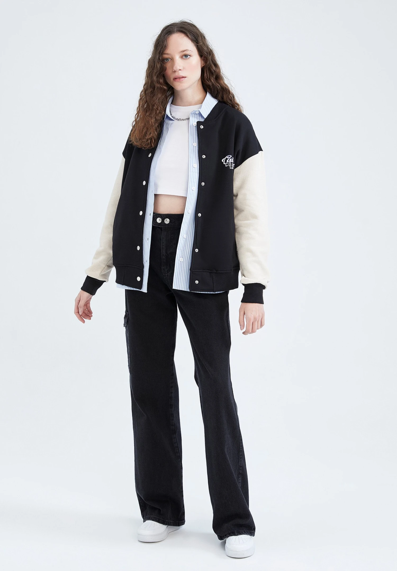 DeFacto Sweater Met Rits - Black 4 DeFacto Sweater Met Rits - Black - Afbeelding 2