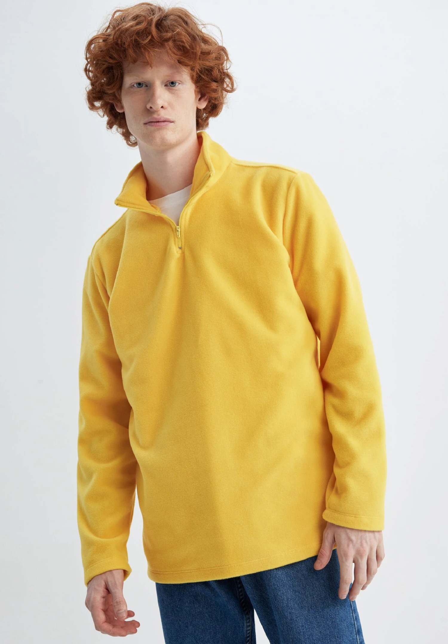 DeFacto Fleece Trui - Yellow 3 DeFacto Fleece Trui - Yellow