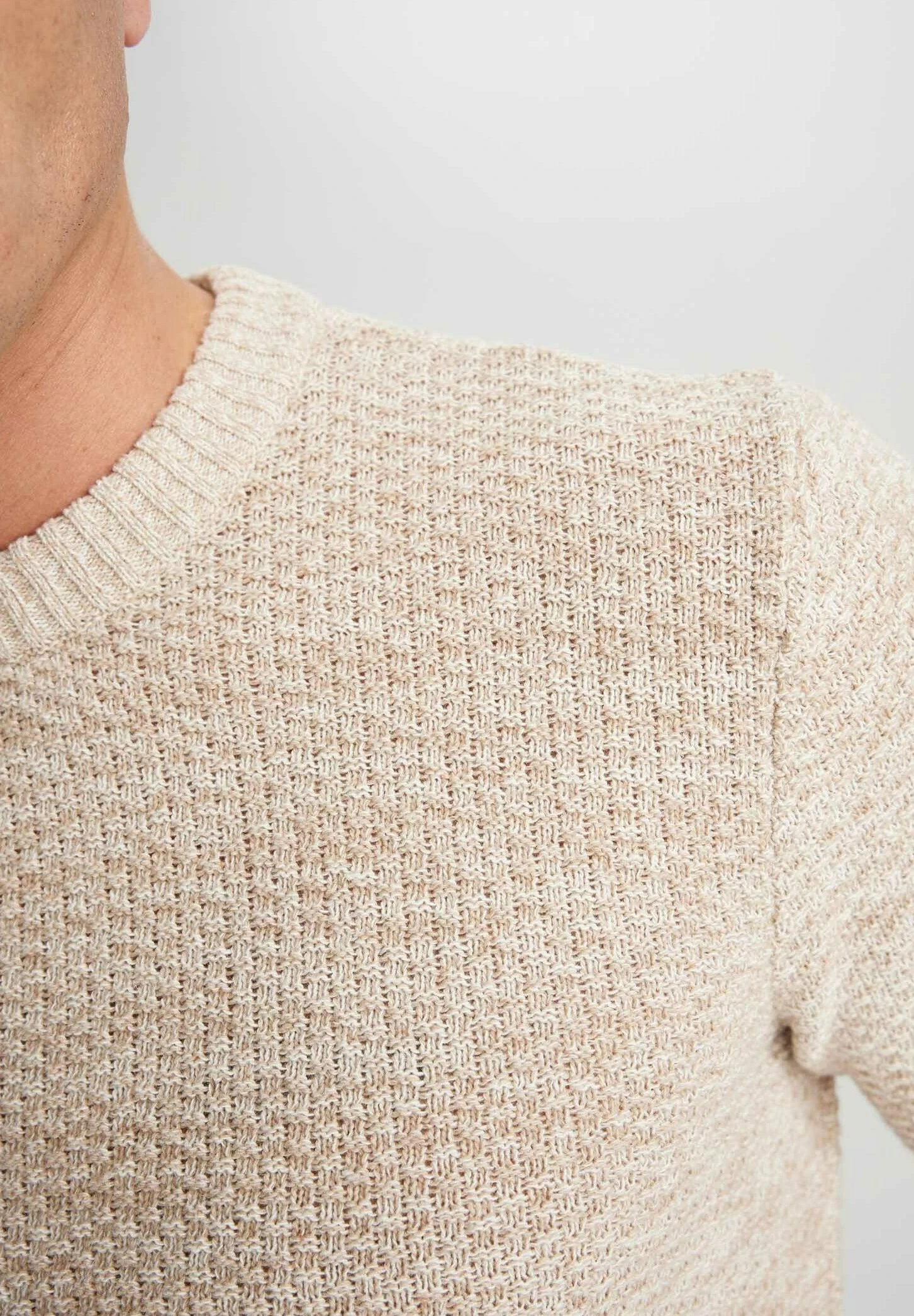 DeFacto Standart Fit - Trui - Beige 6 DeFacto Standart Fit - Trui - Beige - Afbeelding 4