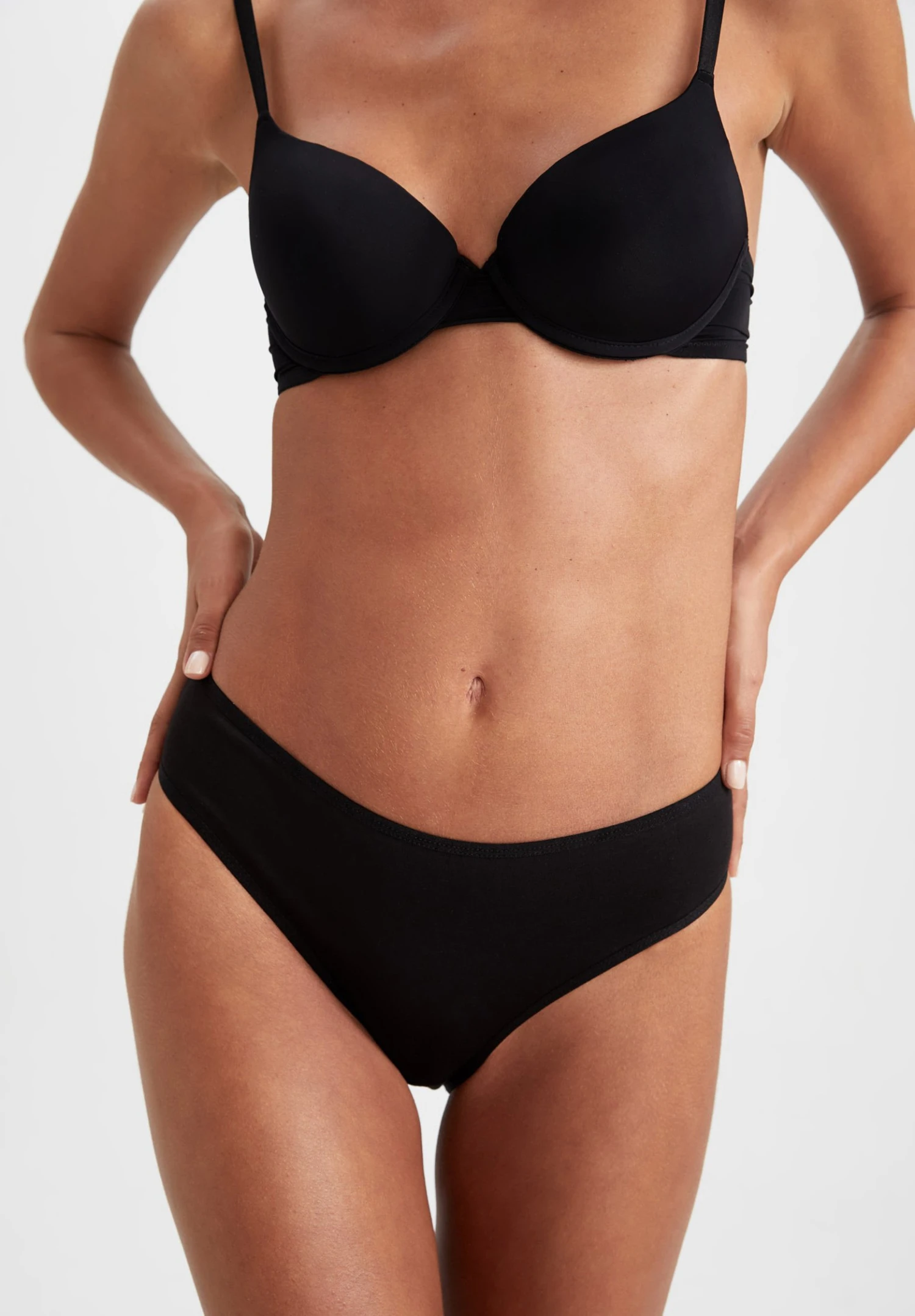 DeFacto 3Pack- Slip - Black 7 DeFacto 3Pack- Slip - Black - Afbeelding 5