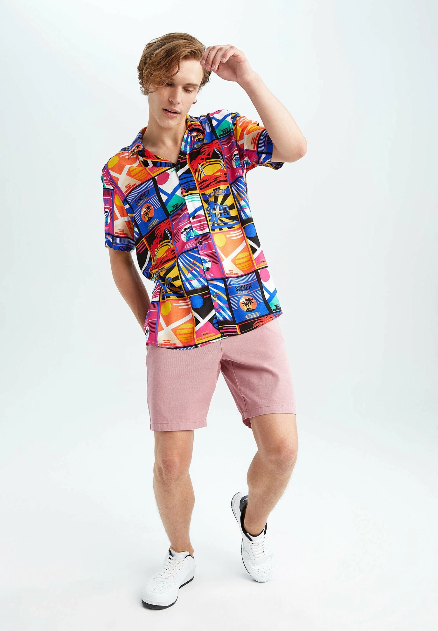 DeFacto Regular Fit - Shorts - Pink 4 DeFacto Regular Fit - Shorts - Pink - Afbeelding 2