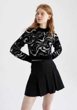 DeFacto Slim Fit - Trui - Black