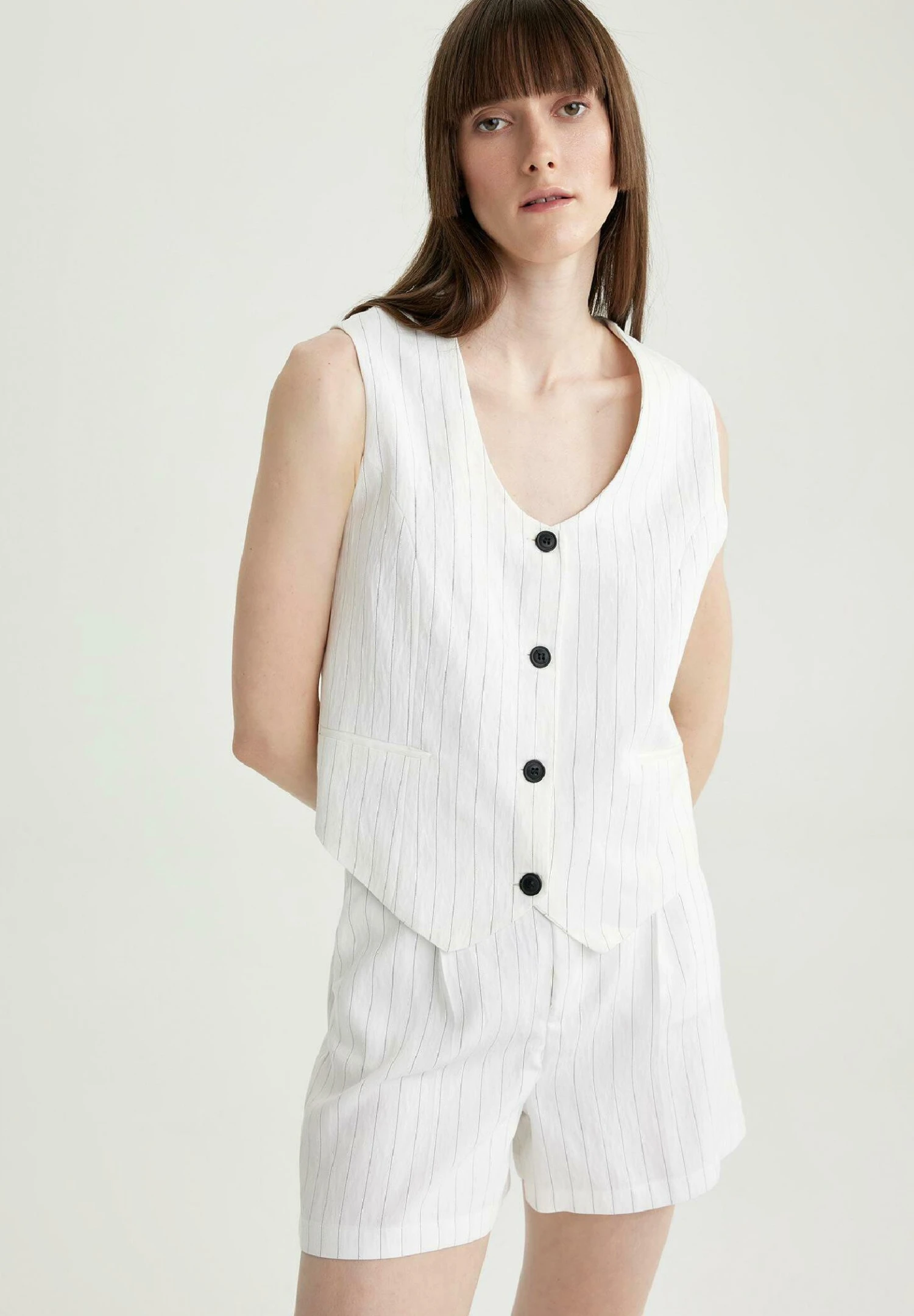 DeFacto Bodywarmer - White 3 DeFacto Bodywarmer - White