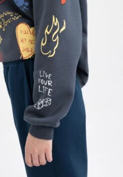 DeFacto Oversize Fit - Hoodie - Navy 9 DeFacto Oversize Fit - Hoodie - Navy -DeFacto bb1b5e35d13045ac8377984010a28317