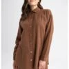 DeFacto Overhemdblouse - Brown -DeFacto bb4ee9c350f248f4a15c8e4773cf7fa6