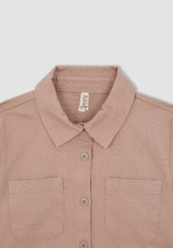 DeFacto Cropped Fit- Overhemdblouse - Bordeaux