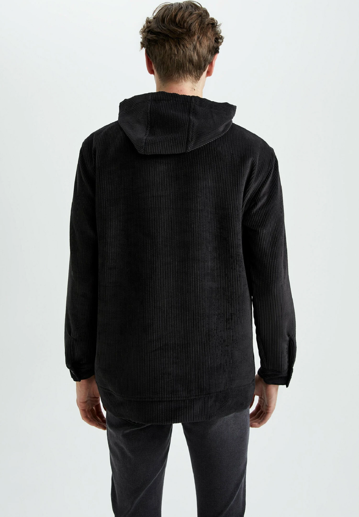 DeFacto Relax Fit - Hoodie - Black 5 DeFacto Relax Fit - Hoodie - Black - Afbeelding 3