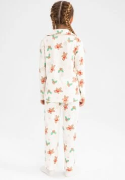 DeFacto 2 Pack Regular Fit - Pyjama - Beige -DeFacto bcb47402604d45d58a80d9feab71ddfe