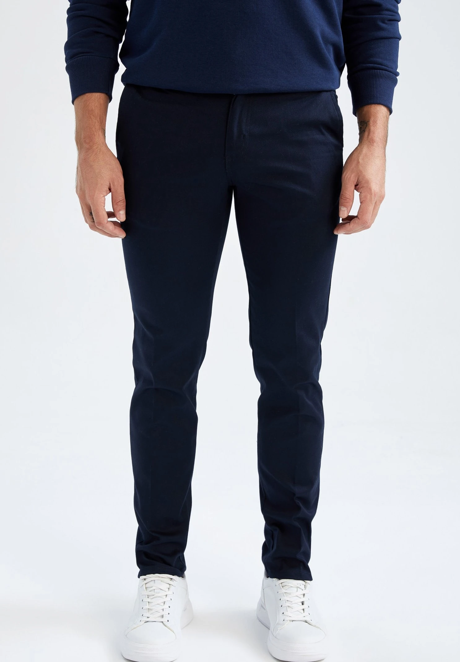 DeFacto Slim Fit- Chino - Indigo 3 DeFacto Slim Fit- Chino - Indigo