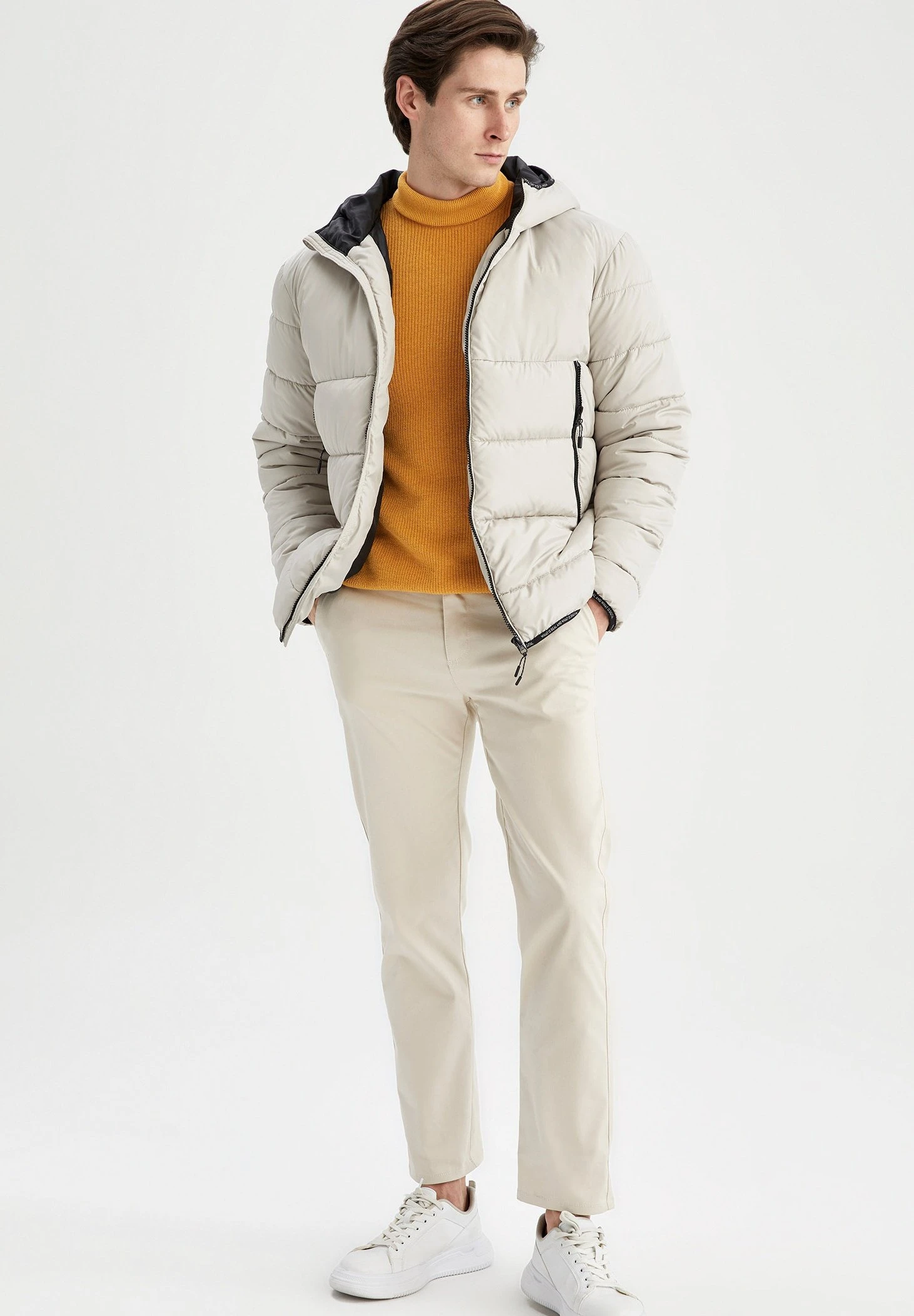 DeFacto Regular Fit- Winterjas - Beige 4 DeFacto Regular Fit- Winterjas - Beige - Afbeelding 2