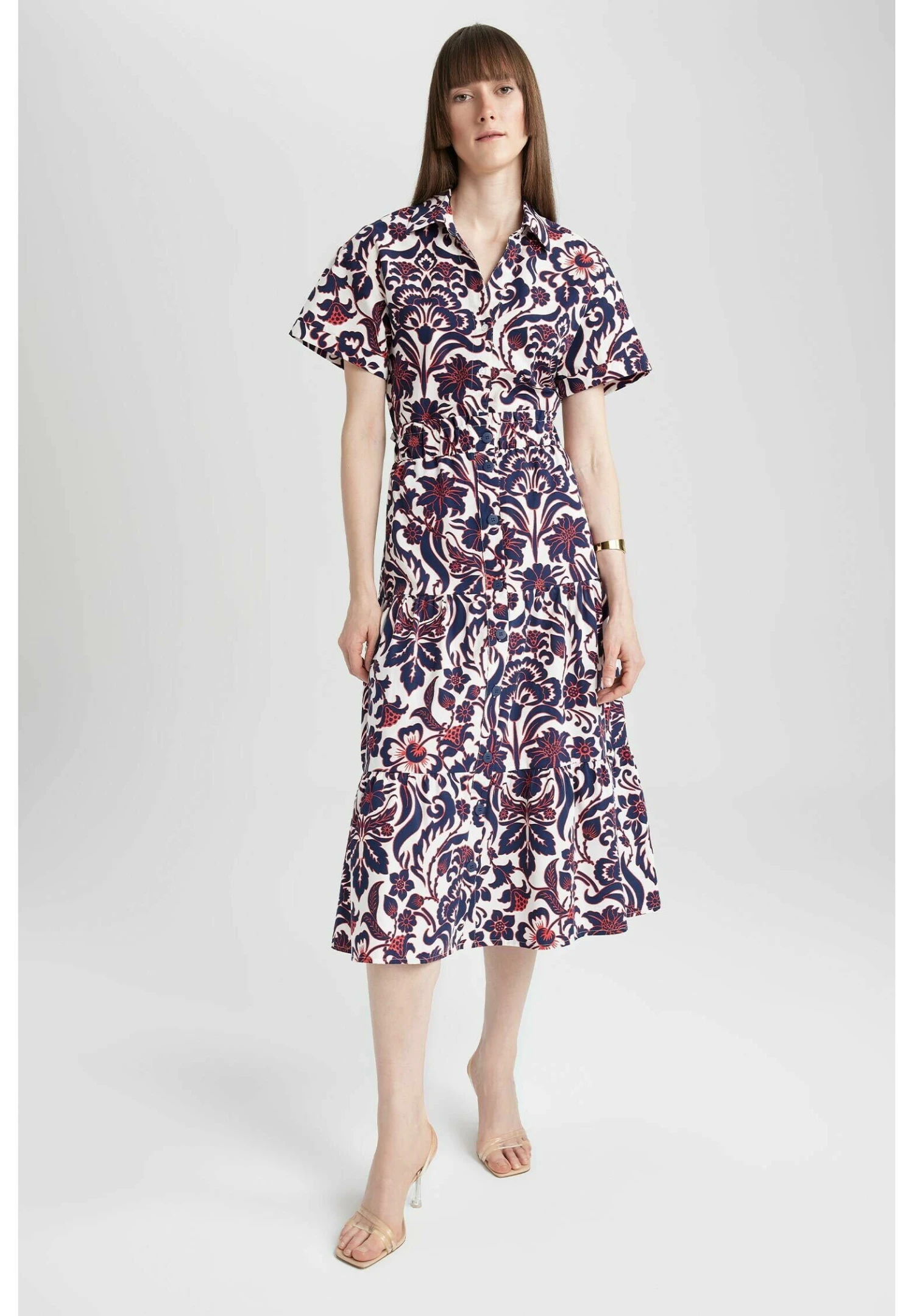 DeFacto Tiered - A-Lijn Rok - Navy 4 DeFacto Tiered - A-Lijn Rok - Navy - Afbeelding 2