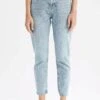DeFacto Mom Fit- Jeans Tapered Fit - Blue 1 DeFacto Mom Fit- Jeans Tapered Fit - Blue -DeFacto bd839c0bbb0f41b9b17786c64ec4a118