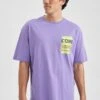 DeFacto T-Shirt Print - Purple 1 DeFacto T-Shirt Print - Purple -DeFacto bdafe053d4cf43d39c1a9040c42401a5