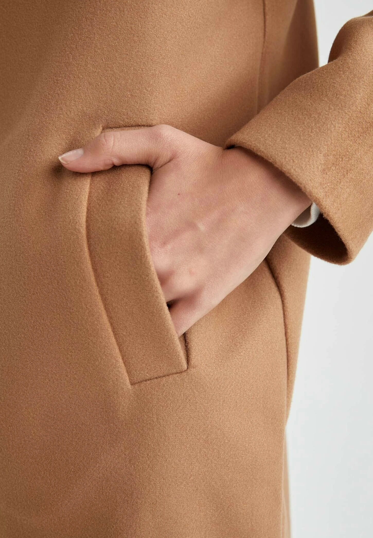 DeFacto Relax Fit- Mantel - Brown 6 DeFacto Relax Fit- Mantel - Brown - Afbeelding 4