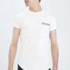 DeFacto Muscle Fit - T-Shirt Print - Ecru 1 DeFacto Muscle Fit - T-Shirt Print - Ecru -DeFacto beba0bf6576d4a98b1aa89f0dbe630ab