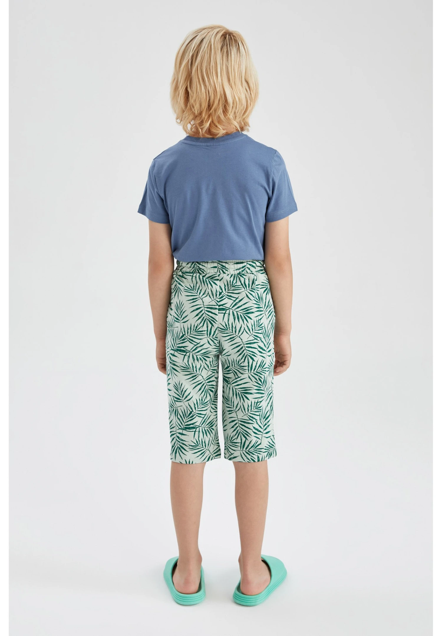 DeFacto Regular FitSet - Shorts - Turquoise 4 DeFacto Regular FitSet - Shorts - Turquoise - Afbeelding 2