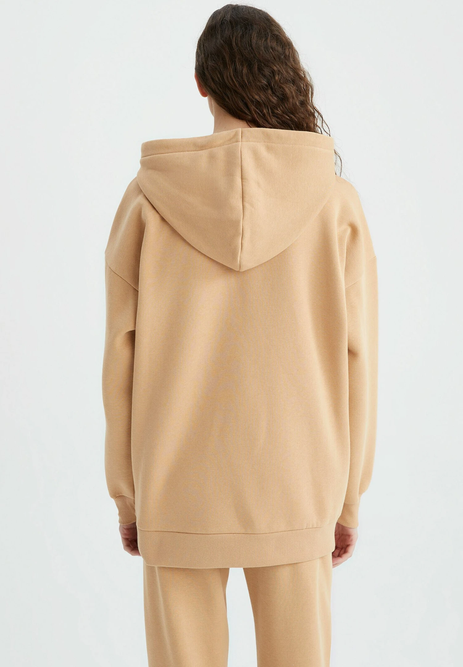 DeFacto Oversize Fit - Hoodie - Beige 5 DeFacto Oversize Fit - Hoodie - Beige - Afbeelding 3