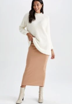 DeFacto Maxirok - Brown 6 DeFacto Maxirok - Brown -DeFacto c04e51846007453788854607c3acc9fa