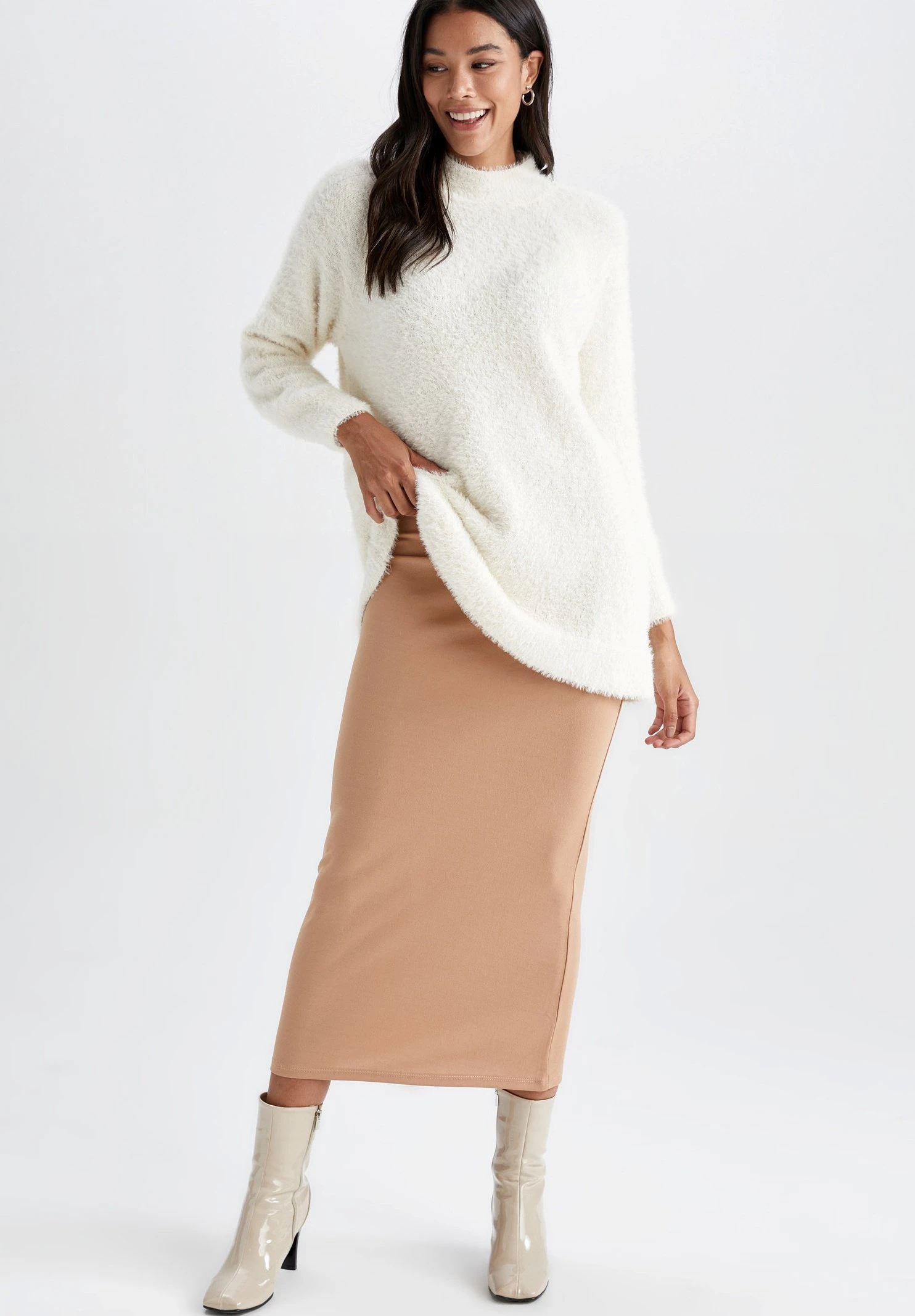 DeFacto Maxirok - Brown 4 DeFacto Maxirok - Brown - Afbeelding 2