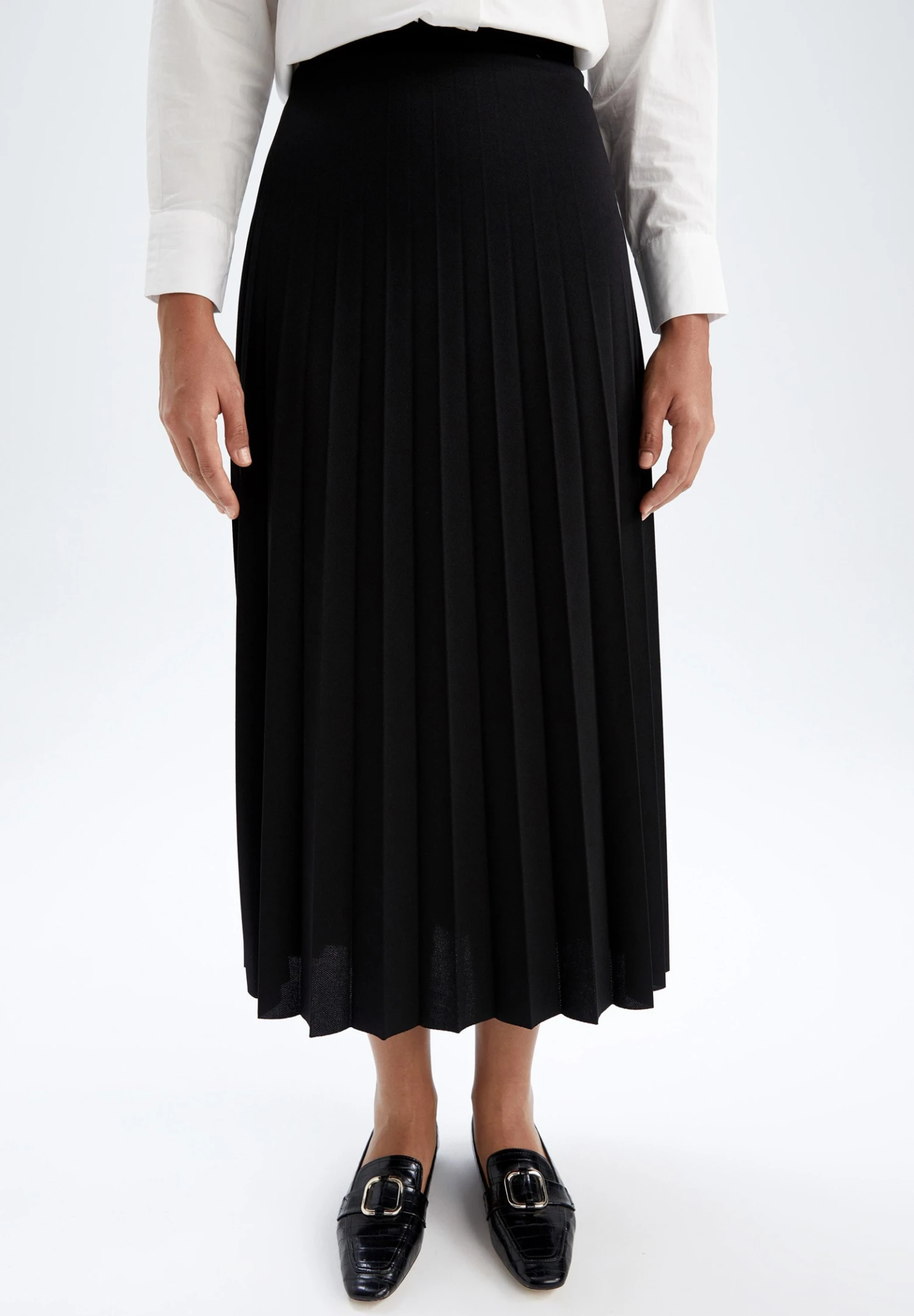 DeFacto Regular Fit - A-Lijn Rok - Black 3 DeFacto Regular Fit - A-Lijn Rok - Black