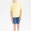 DeFacto T-Shirt Basic - Yellow