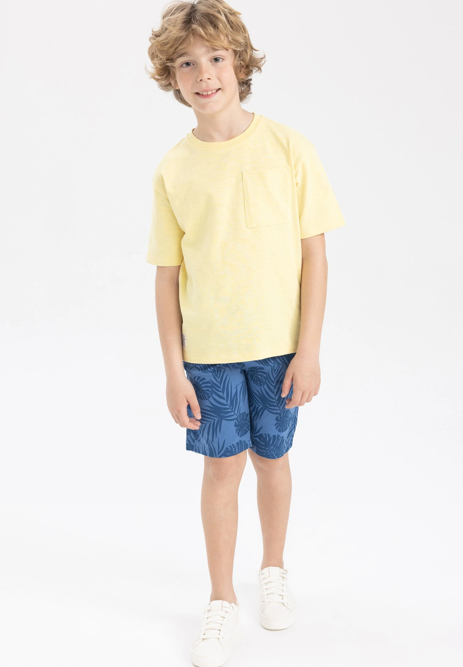 DeFacto T-Shirt Basic - Yellow 3 DeFacto T-Shirt Basic - Yellow