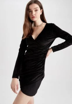 DeFacto Cocktailjurk - Black -DeFacto c1e178134ea840cfa71a0bc3a3053fcc