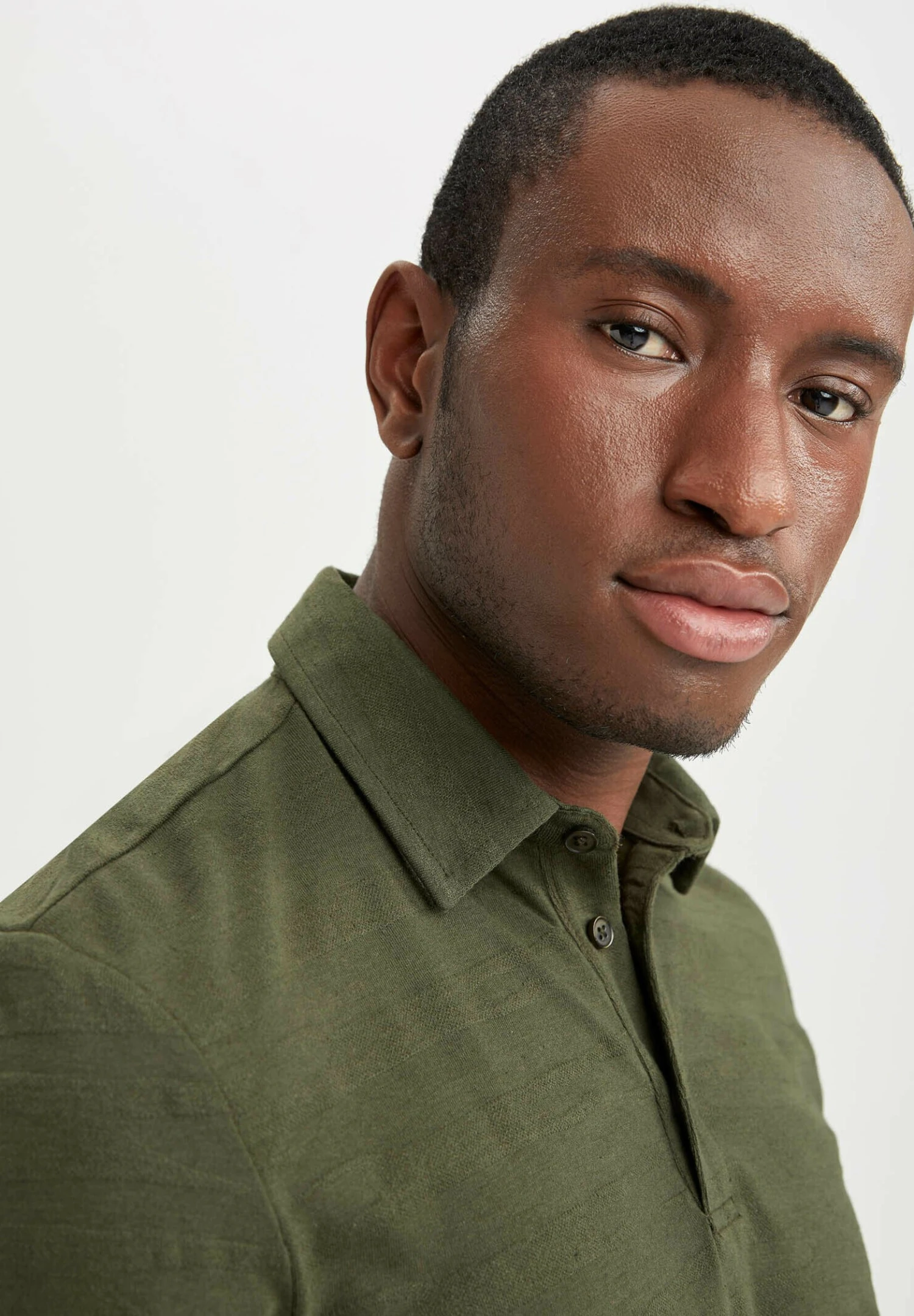 DeFacto Modern Fit- Poloshirt - Khaki 6 DeFacto Modern Fit- Poloshirt - Khaki - Afbeelding 4