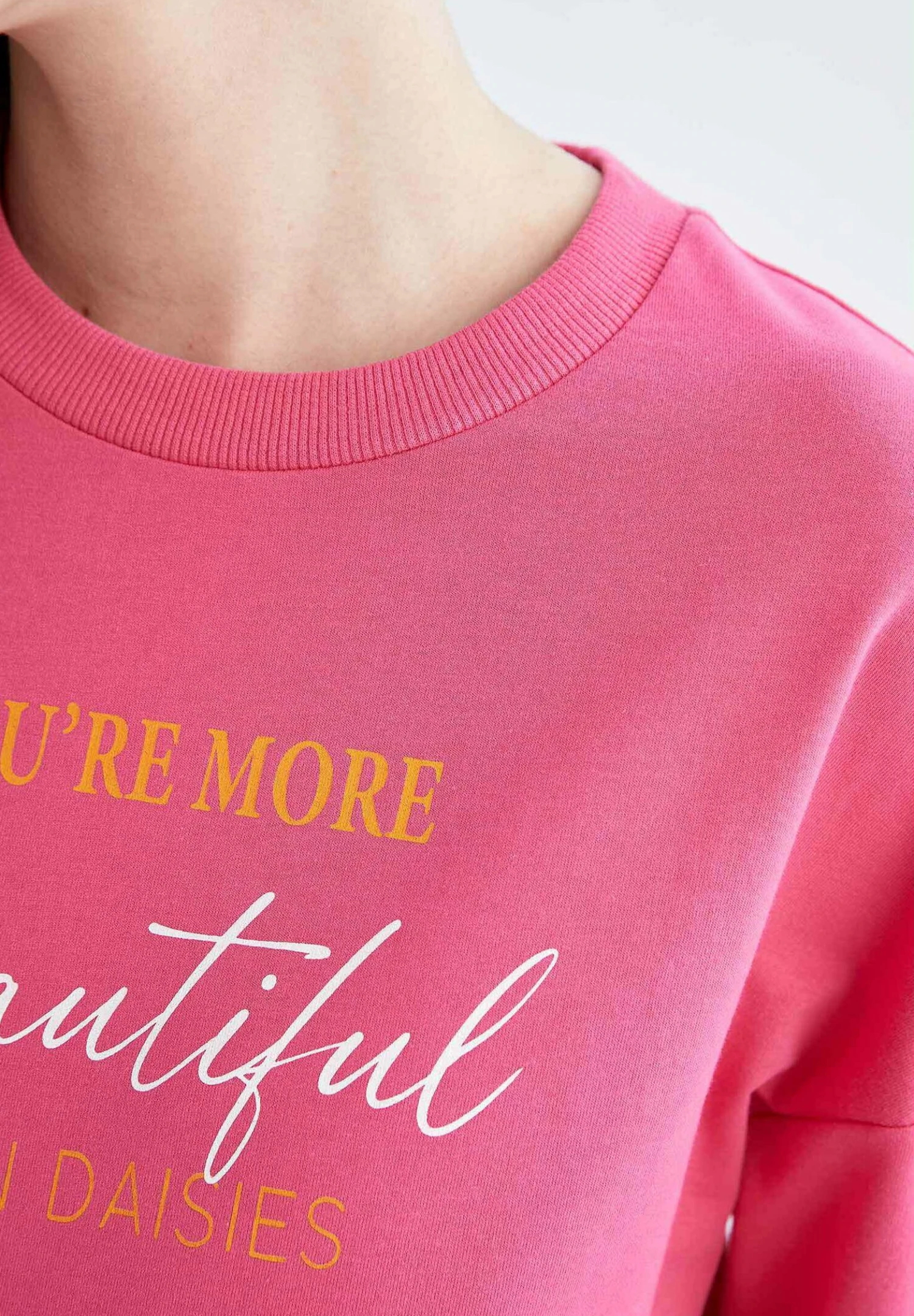 DeFacto Regular Fit - Sweater - Pink 6 DeFacto Regular Fit - Sweater - Pink - Afbeelding 4