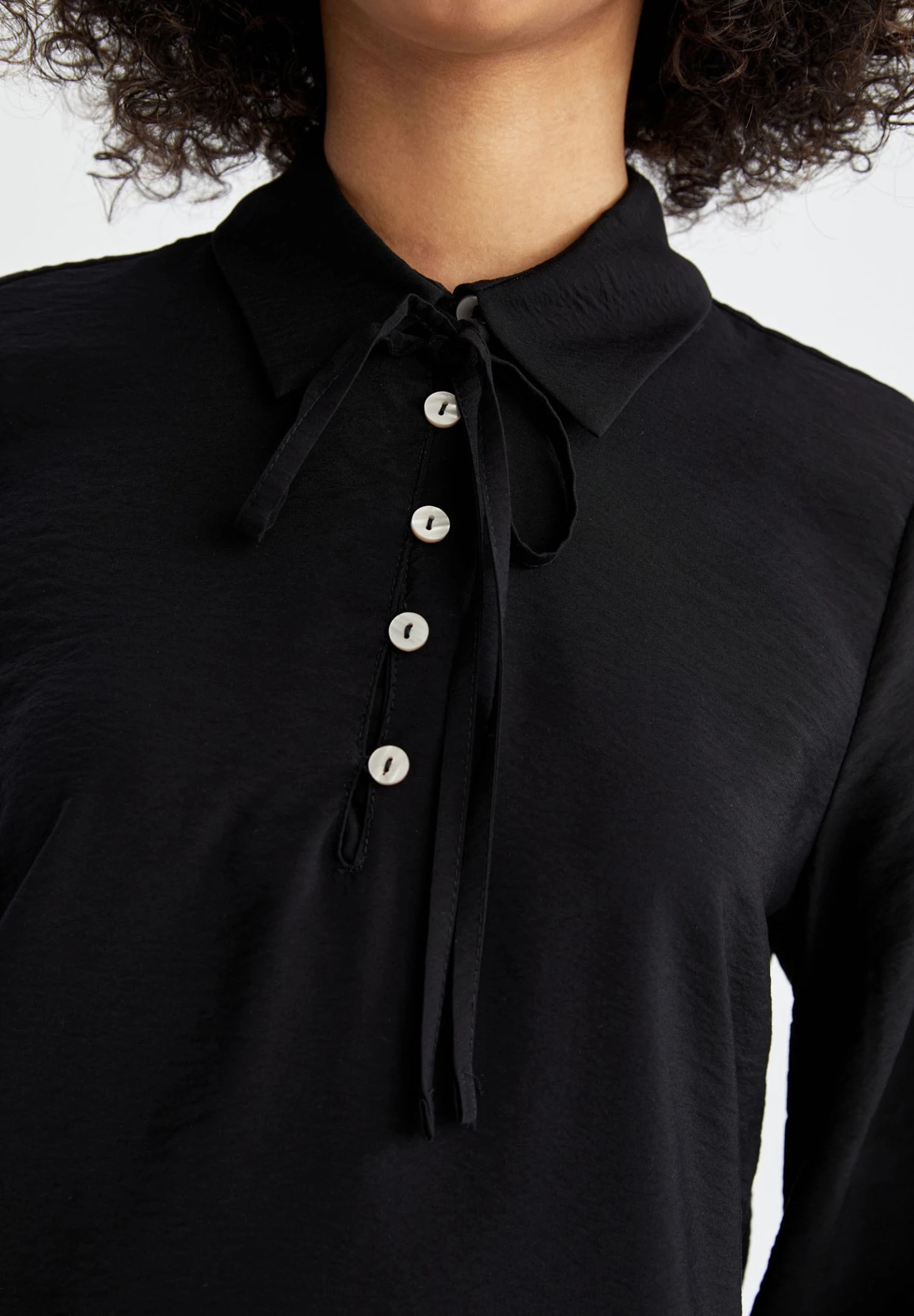 DeFacto Blouse - Black 6 DeFacto Blouse - Black - Afbeelding 4