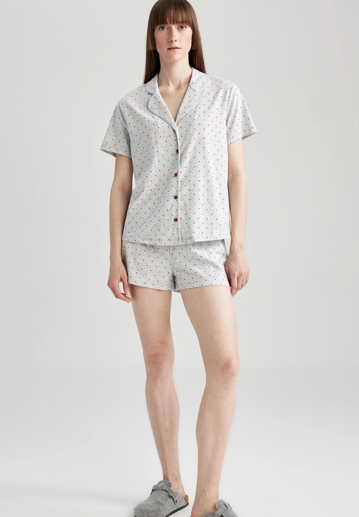 DeFacto Regular Fit- Pyjama - Grey 4 DeFacto Regular Fit- Pyjama - Grey - Afbeelding 2