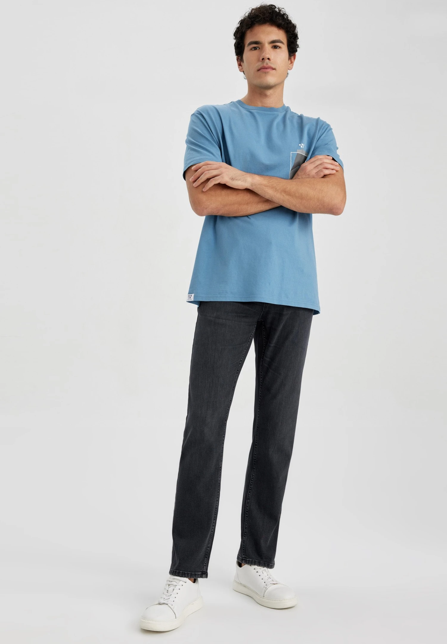 DeFacto Sergio - Straight Leg Jeans - Black 4 DeFacto Sergio - Straight Leg Jeans - Black - Afbeelding 2