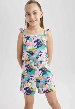 DeFacto Regular Fit- Jumpsuit - Pink 7 DeFacto Regular Fit- Jumpsuit - Pink -DeFacto c4ace7abff604cea9b1ebdd9a8337ade