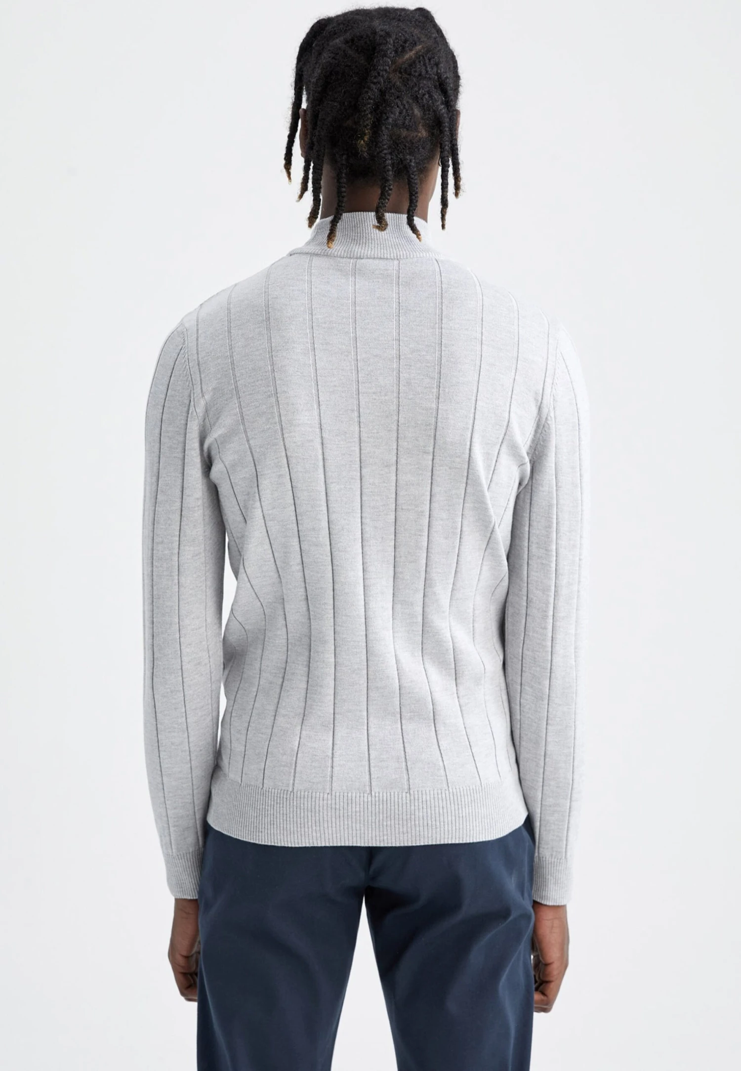 DeFacto Slim Fit - Trui - Grey 5 DeFacto Slim Fit - Trui - Grey - Afbeelding 3