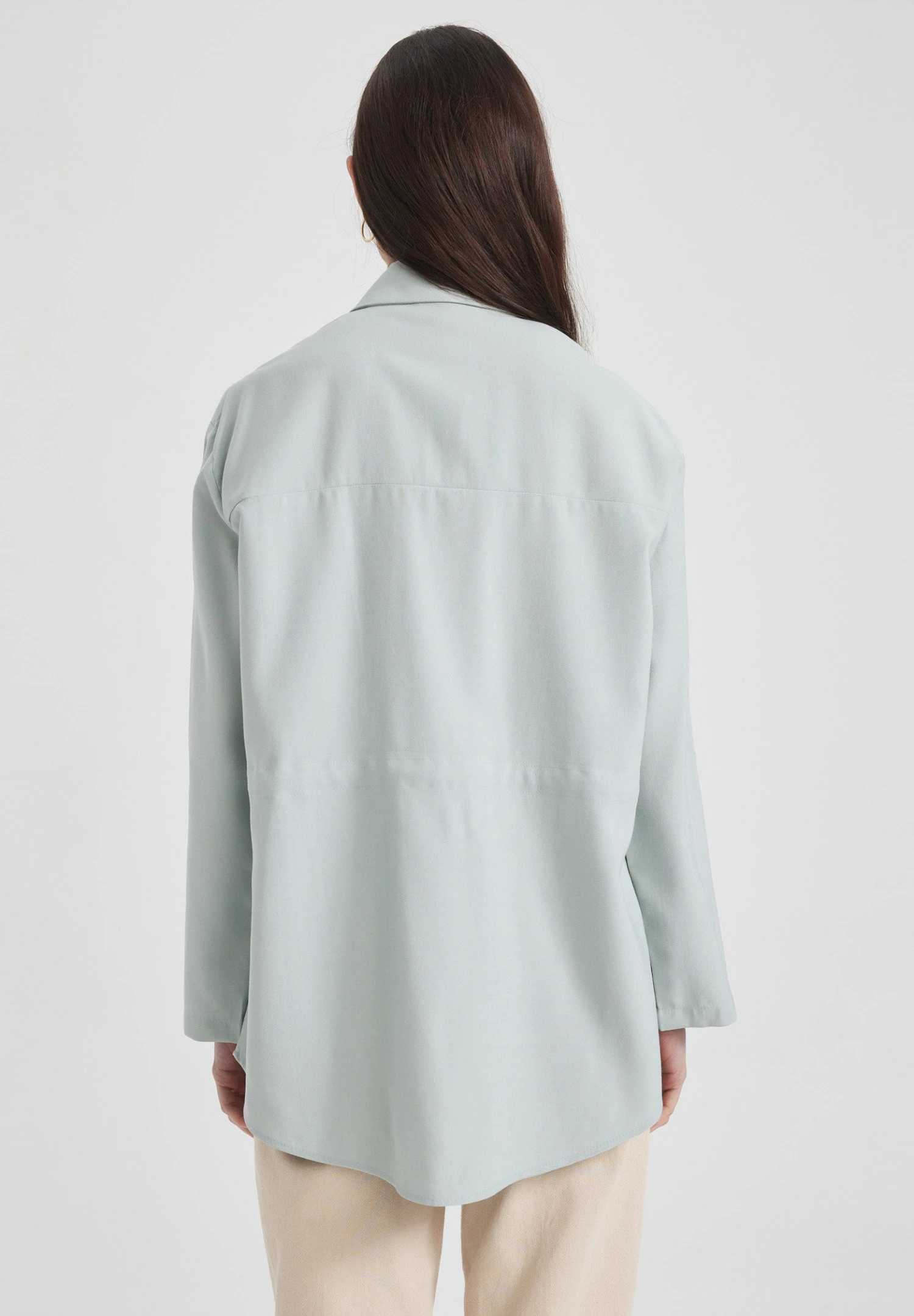 DeFacto Oversize Fit - Overhemdblouse - Green 5 DeFacto Oversize Fit - Overhemdblouse - Green - Afbeelding 3