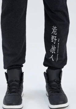 DeFacto Regular Fit - Trainingsbroek - Anthracite -DeFacto c6913d26d3a740d8aa401d30dd235508