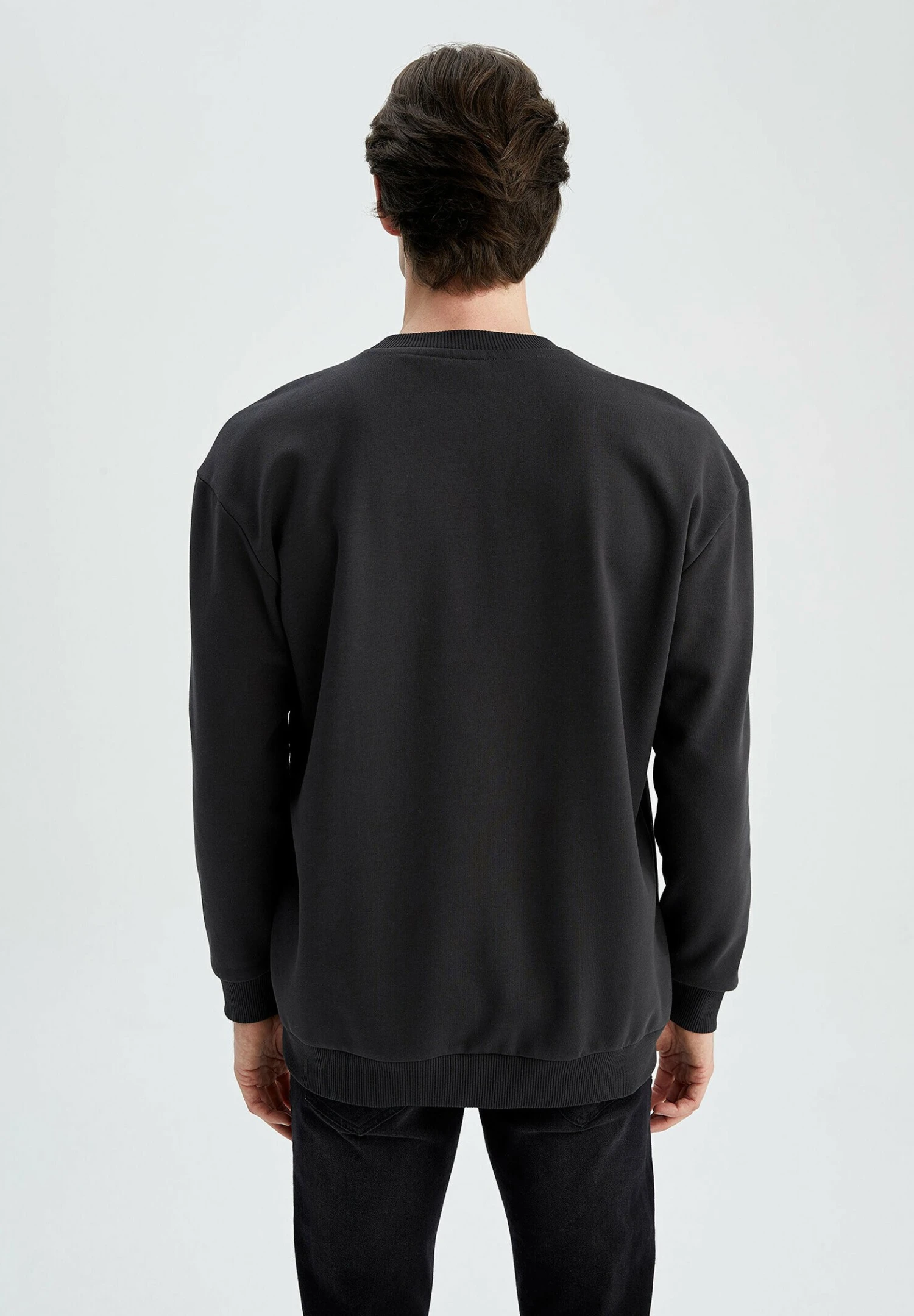 DeFacto Boxy Fit - Sweater - Anthracite 5 DeFacto Boxy Fit - Sweater - Anthracite - Afbeelding 3