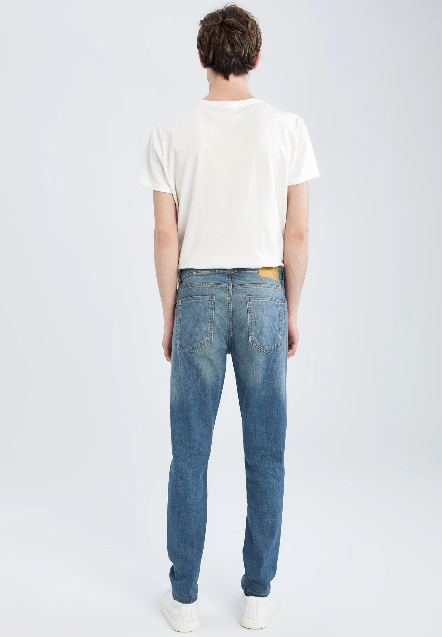 DeFacto Slim Fit Jeans - Blue 5 DeFacto Slim Fit Jeans - Blue - Afbeelding 3