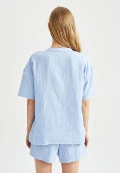 DeFacto Pyjamashirt - Blue 7 DeFacto Pyjamashirt - Blue -DeFacto c784a5f7807e4b5b83e6ec1548247f1b
